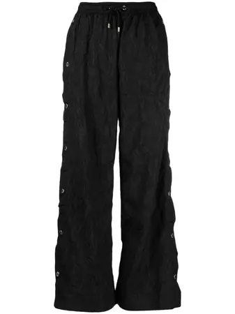 P.E Nation Volley crinkled-finish wide-leg Trousers - Farfetch
