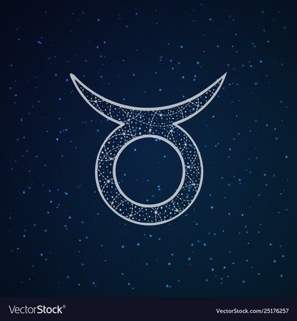 Taurus zodiac sign Royalty Free Vector Image - VectorStock