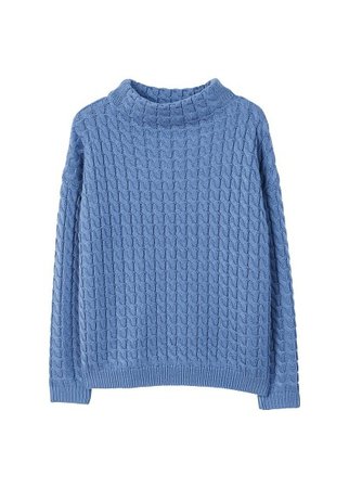 MANGO Knitted braided sweater