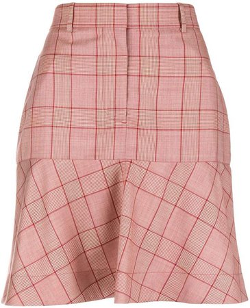 tailored flared skirt