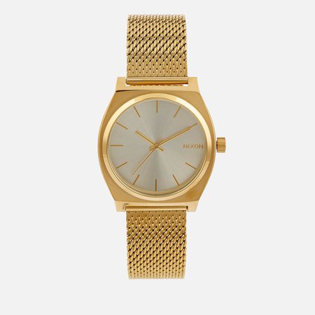 Nixon Women's The Time Teller Milanese Watch - Gold/Cream - Free UK Delivery Available