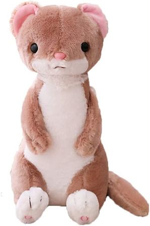 Amazon.com: Ferrets Plush Toys, Kawaii Stuffed Animal Doll Pillow 20 " Birthday Christmas Fiesta Gift (Brown) : Toys & Games