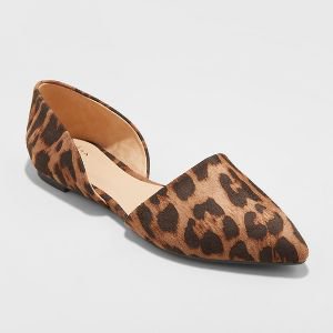 Women's Rebecca Pointed Two Piece Ballet Flats - A New Day™ Brown 9.5 : Target