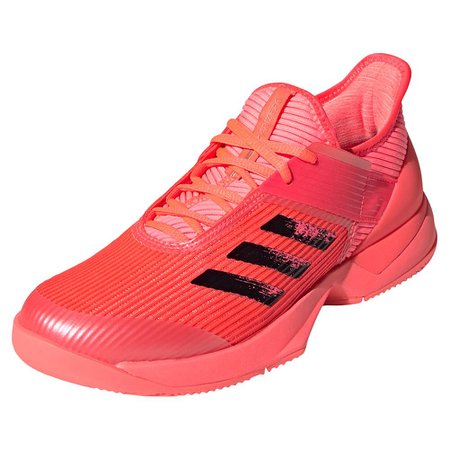 adidas Women`s Adizero Ubersonic 3 Tokyo Tennis Shoes Signal Pink and Black | Tennis Express | FX1828