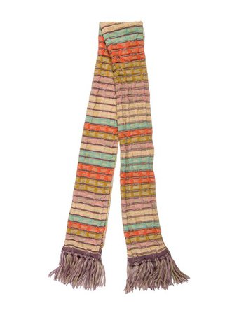 Missoni Wool Knit Fringe Scarf - Accessories - MIS62331 | The RealReal