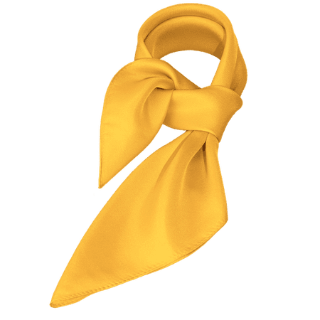 Yellow Square Silk Scarf - 70x70cm | Ties4him.co.uk