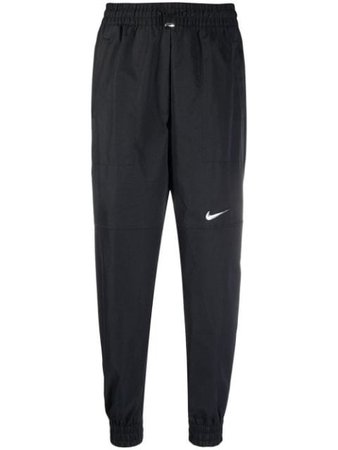 Nike high-waisted logo-print track pants black CZ8909 - Farfetch