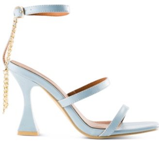 the fix blue strappy heels
