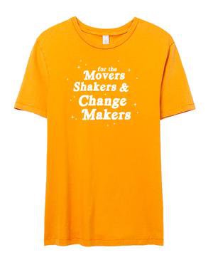 Movers and Shakers Gold Tee l Heartman l $35.00 l T-Shirt