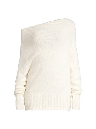 Shop Brochu Walker Lori Cashmere Off-The-Shoulder Sweater | Saks Fifth Avenue