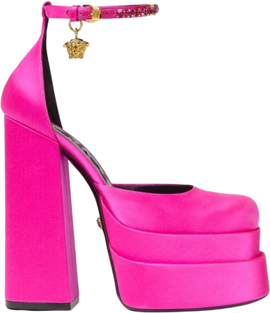 Versace hot pink platform