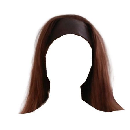 straight red brown hair black silk satin headband hairstyle