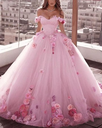 floral ball gown