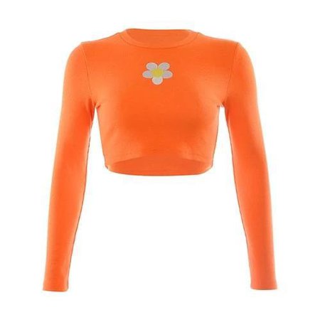 Neon Orange Flower Crop | Own Saviour