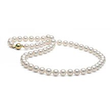 White Freshwater Pearl Necklace, 6.5-7.0mm