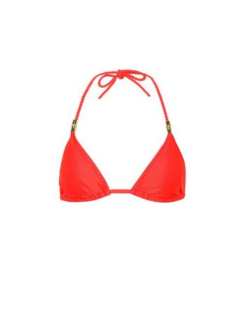 Lyst - Heidi Klein Santa Monica Bikini Top in Red