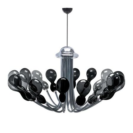 Blob 16-Light Black Chandelier by Karim Rashid - Shop Purho online at Artemest