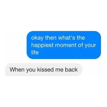 Kissed back