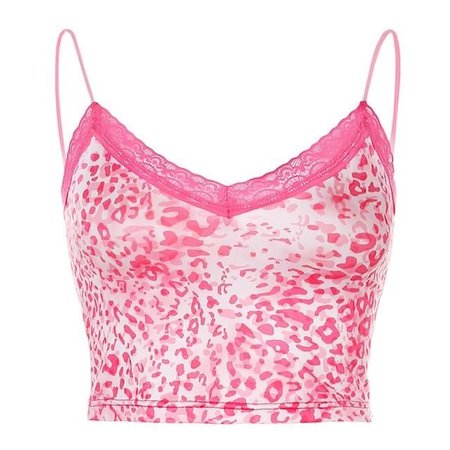 pink patterned lace top