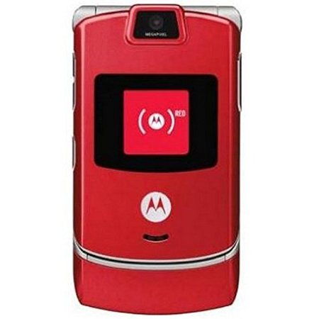 red flip phone