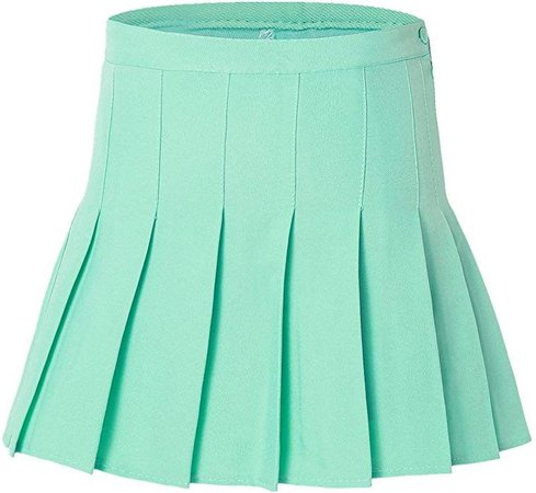 Mint Pleated Miniskirt 1