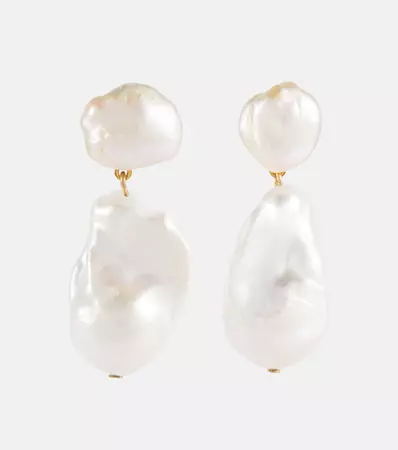 Moira Faux Pearl Drop Earrings in White - Jennifer Behr | Mytheresa