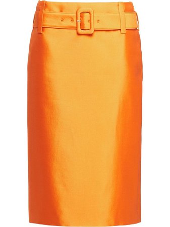 Prada Belted Pencil Skirt - Farfetch