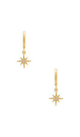 Five and Two Chloe Celestial Hoops in Gold | REVOLVE