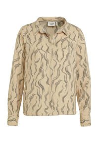 Another-Label blouse Zaron garden met all over print beige | wehkamp