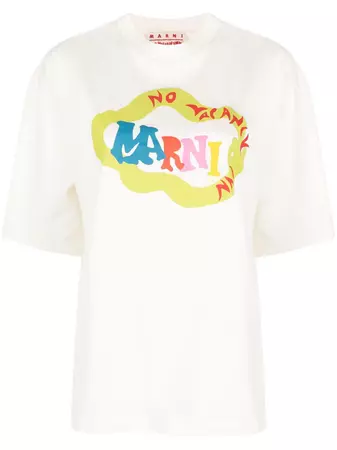 Marni x No Vacancy Inn logo-print Cotton T-shirt - Farfetch