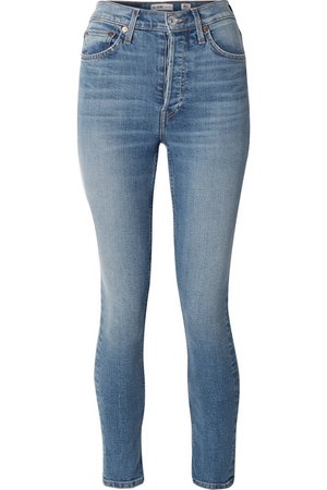 RE/DONE | Stretch Ankle Crop high-rise skinny jeans | NET-A-PORTER.COM