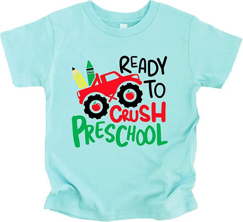 Amazon.com: Crush Preschool First Day of School Gift Back to School Chill Shirt 3T: Clothing, Shoes & Jewelry