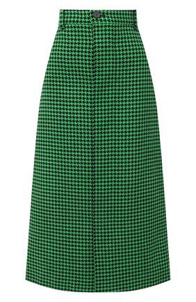 Женская зеленая шерстяная юбка BALENCIAGA — купить за 85200 руб. в интернет-магазине ЦУМ, арт. 626564/TIU12