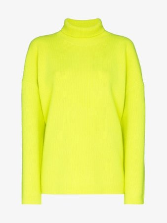 Sies Marjan Fluorescent knit roll neck sweater | Browns