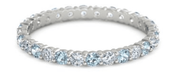1.8mm platinum Buy Me Love Eternity Stacking Band