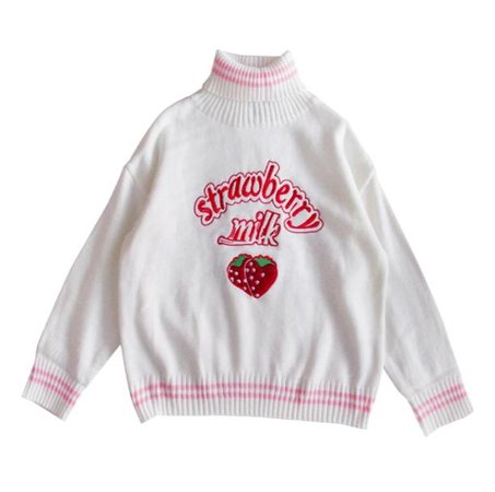 Strawberry Milk Sweater | Kawaii, Pastel Aesthetic Clothes