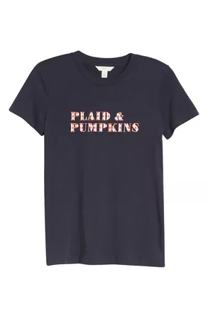 1901 Plaid & Pumpkins Graphic Tee | Nordstrom