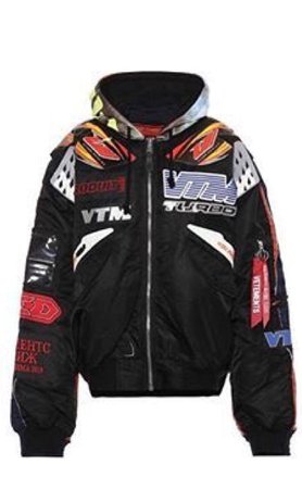 balenciaga edition racing bomber jacket
