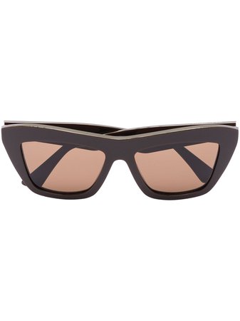 Bottega Veneta Eyewear Angle cat-eye Frame Sunglasses - Farfetch