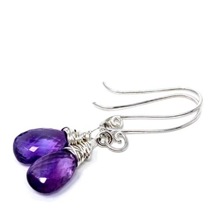 purple amethyst earrings