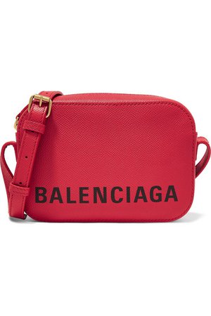 Balenciaga | Ville XS AJ printed textured-leather shoulder bag | NET-A-PORTER.COM