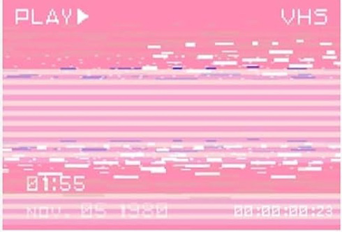 pink vhs weirdcore glitch