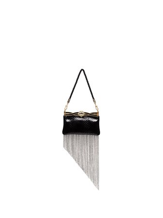 Gucci Embellished Trim Logo Plaque Shoulder Bag | Farfetch.com