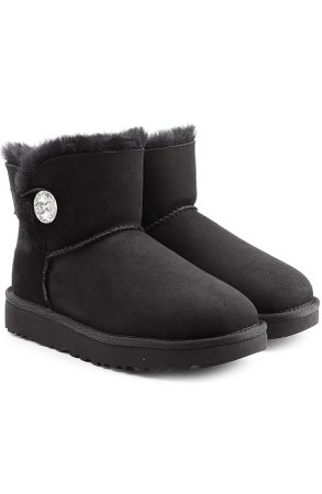 Mini Bailey Bling Shearling Lined Suede Boots Gr. US 9
