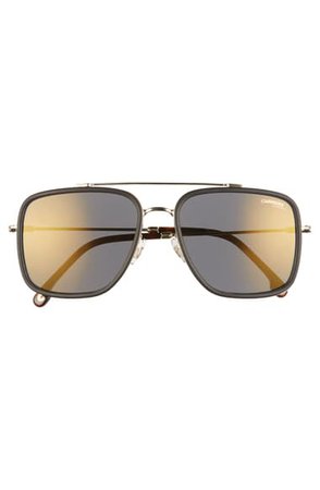Carrera Eyewear 57mm Navigator Sunglasses | Nordstrom
