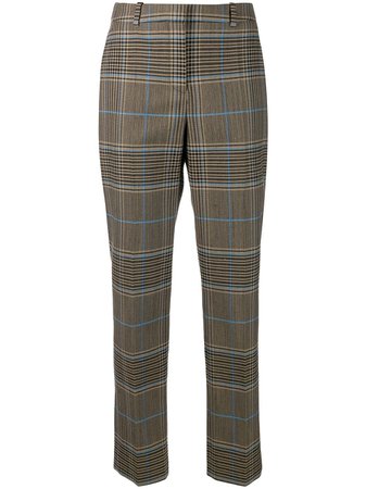 Brown Givenchy Check Straight-Leg Trousers | Farfetch.com