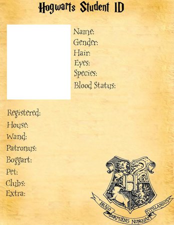 Hogwarts Student ID Profile