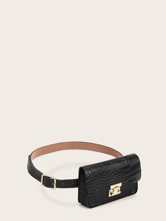 Croc Embossed Fanny Pack | SHEIN