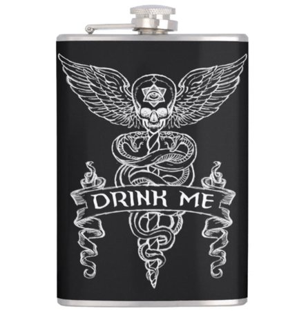 *clipped by @luci-her* Alchemy Drink Me Hip Flask | RebelsMarket