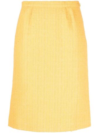 Moschino high-waist Bouclé Pencil Skirt